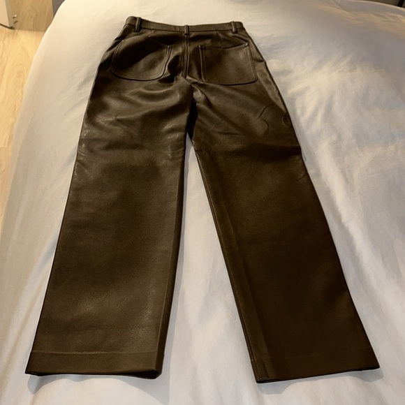 Aritzia Wilfred Free the lucy pants rustical brown size 2 - Picture 4 of 8